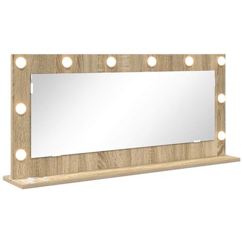 Specchio da Vanità con specchio Rovere Sonoma 100 x 45 x 18 cm - Foto 1