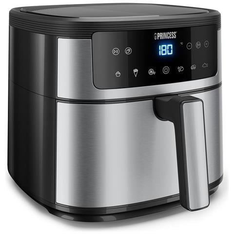 Friggitrice ad Aria Calda 182463 Capacità 6 L Potenza 1500 W Colore Nero Acciaio inox - Foto 1