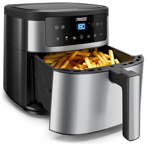 Friggitrice ad Aria Calda 182463 Capacità 6 L Potenza 1500 W Colore Nero Acciaio inox - Foto 2