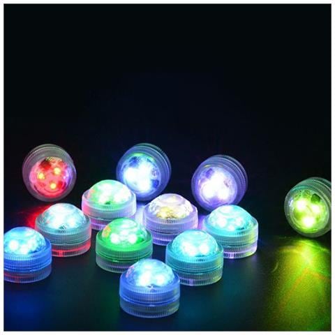 Luci Led Impermeabili A Forma Di Diamante Con Telecomando - 8 Luci Che Cambiano Colore - Foto 2