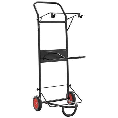 Carrello da Sella Pieghevole Nero in Acciaio - Foto 1