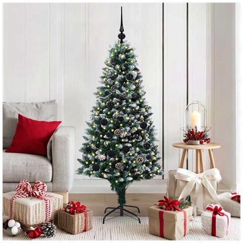 Albero di Natale artificiale con 150 LED Verde 150 cm - Foto 2