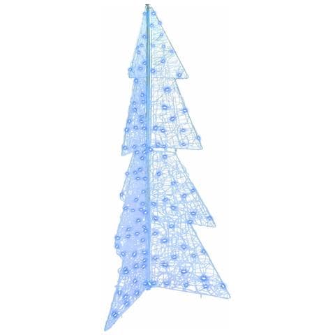 Albero di Natale con 160 LED Blu 150 cm Acrilico - Foto 1