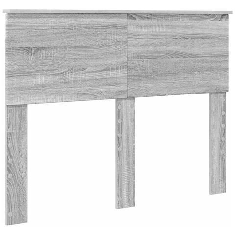 Testiera con testiera Grigio Sonoma 135 cm Legno multistrato - Foto 1