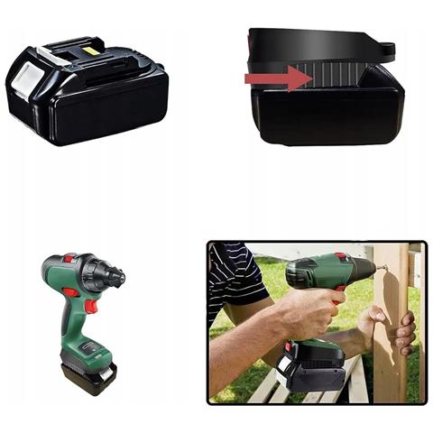 Adattatore Batteria Makita 18v Per Bosch - Compatibile Con Utensili Bosch 18v C Series Green | Alta Qualita E Durata - Foto 2