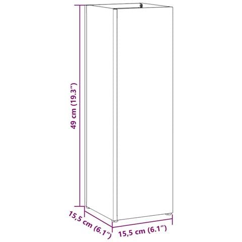 Supporto per Ombrellone Antracite 15.5 x 15.5 x 49 cm Metallo - Foto 9