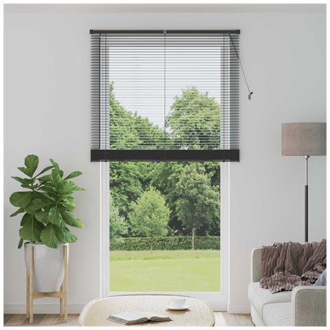 Tenda Veneziana Regolabile Grigio Argento 213 x 110 cm PVC - Foto 2