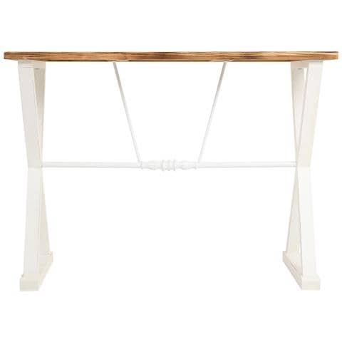 Console In Legno E Metallo Laccato Bianco 106x40x76,5h Cm - Foto 2