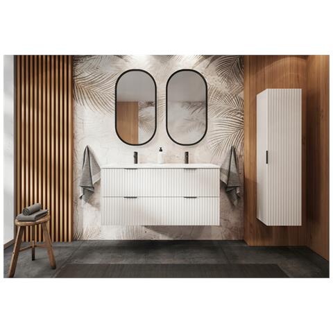 | Mobiletto 120cm | Bianco opaco | L /H /D 120/57/46cm | Piano bianco | Mobiletti da bagno, mobili da bagno, mobiletti da bagno - Foto 10