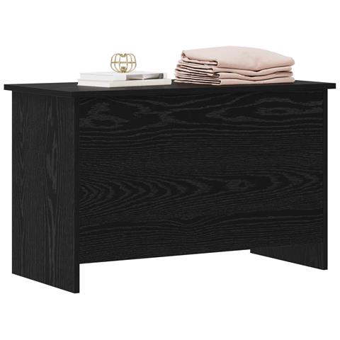 Cassa di stoccaggio Rovere Nero 80 x 40 x 50 cm - Foto 2