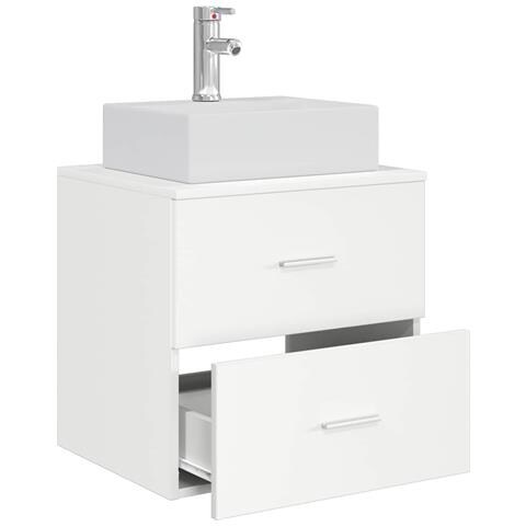 Mobile Lavabo da Parete Bianco 49,5 x 41 x 62,5 cm - Foto 2