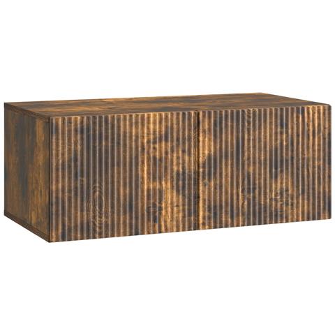 Mobile Porta TV da Muro Rovere Fumo 78,5 x 41 x 30 cm - Foto 1