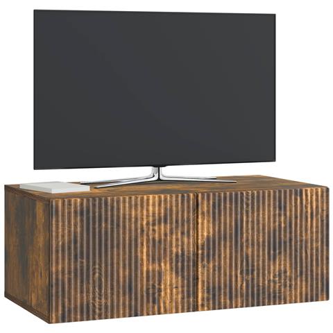 Mobile Porta TV da Muro Rovere Fumo 78,5 x 41 x 30 cm - Foto 2