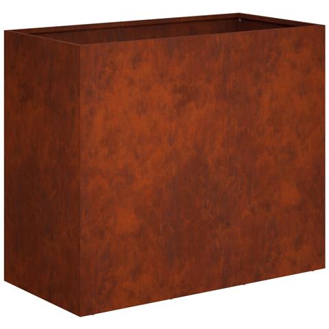 Vaso da giardino Ruggine 60 x 30 x 50 cm Acciaio Corten - Foto 1
