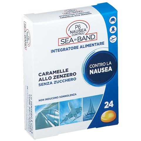P6 Nausea Control Caramelle Anti Nausea Viaggio allo Zenzero 24 Pezzi - Foto 4