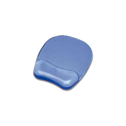 pz. 1 Mouse pad con poggiapolsi in gel trasp azzurro 9114120 - Foto 1