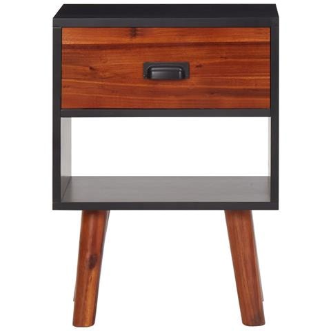 Comodino In Legno Di Acacia 40x30x58 Cm - Foto 2