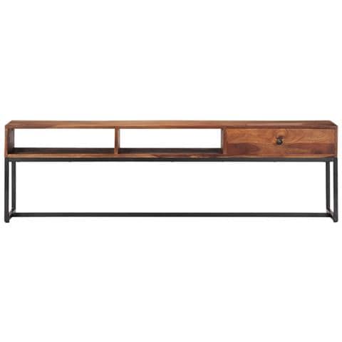 Mobile Porta Tv 160x30x45 Cm In Legno Massello Di Sheesham - Foto 2