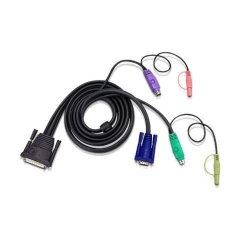 2L1701P, Nero, CS228, CS428, DB-25, PS / 2, PS / 2, VGA - Foto 2