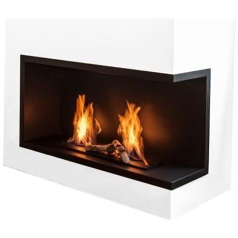 Nilla 1080 - Biocamino Angolare Caminetto A Bioetanolo. Apertura - Sinistra - Bruciatore Onda 65cm / Capienza 4,4l - Foto 6