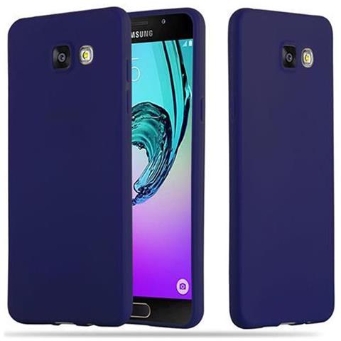 Custodia Compatibile Con Samsung Galaxy A5 2016 In Candy Blu Scuro - Coperchio Protettivo In Silicone Tpu Flessibile - Foto 1
