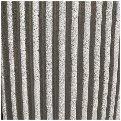 Vaso Elegante Groove 46x58 Cm Avorio - Foto 2