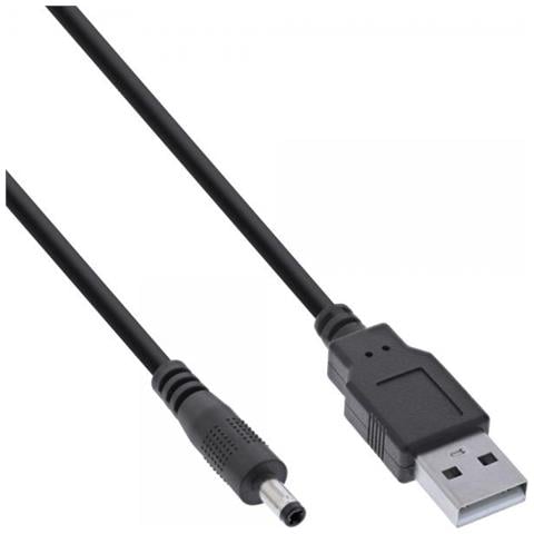 Cavo Adattatore Di Alimentazione Cc Usb - Spina Usb A Su Connettore Cilindrico Cc 4,0x1,70 Mm - Sc - Foto 2