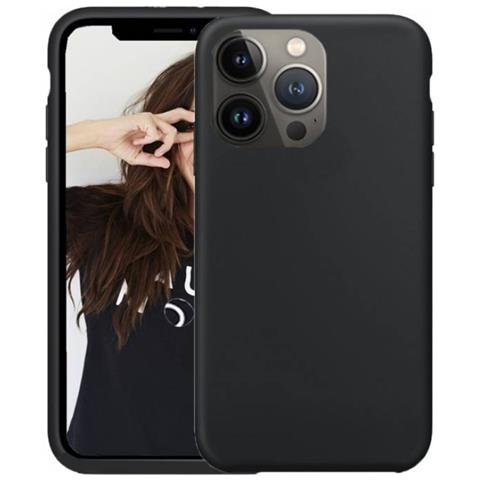 Cover Per Iphone 13 Pro Premium Silicone Microfibra, Nero - Foto 1