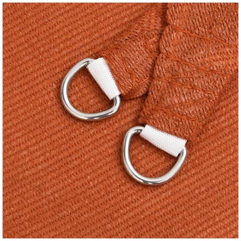 Vela Parasole 160 G /m Rettangolare Arancione 3x6 M In Hdpe - Foto 2