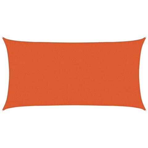 Vela Parasole 160 G /m Rettangolare Arancione 3x6 M In Hdpe - Foto 1
