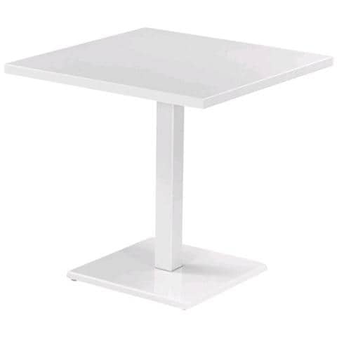 Tavolo A Colonna Quadrato 70x70 Cm Da Esterno Bar E Pub In Alluminio Rodi - Foto 1