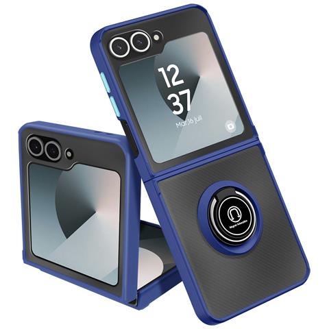 Cover Per Samsung Galaxy Z Flip6 Anello Magnetico Supporto Video - Foto 1