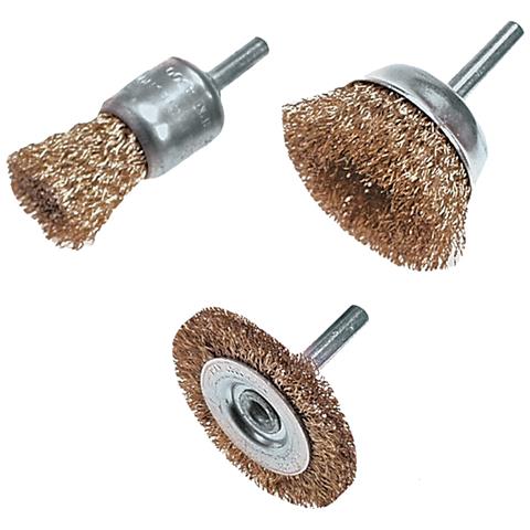 Spazzole A Disco Metallico, 3 Pz. - Foto 1