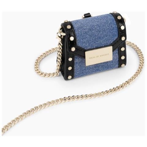 Custodia Per Airpods Mini Borsa Paloma Reworked Denim, Blu - Foto 1