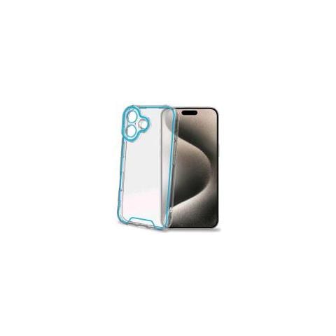 Apple Iphone 16 Custodia In Tpu Trasparente Con Bordi Che Si Illuminano Al Buio Di Blu - Foto 1