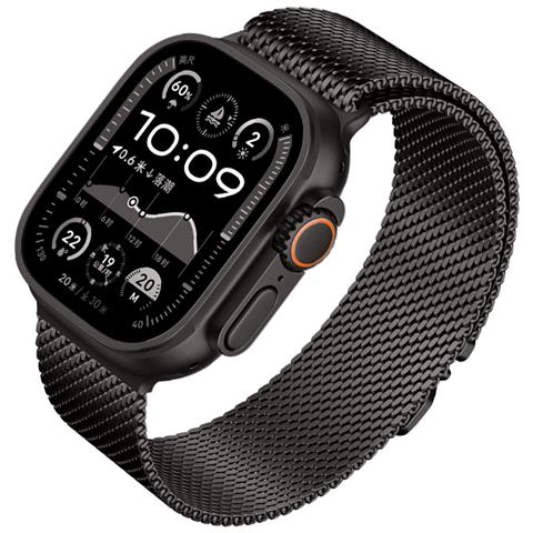 Cinturino Graphite Milanese Loop Per Apple Watch Black S - Foto 1