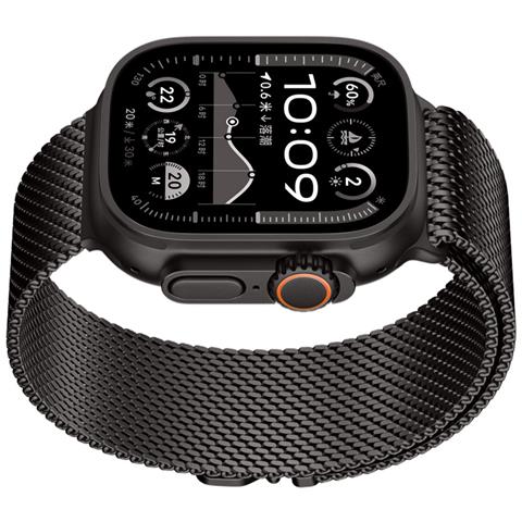 Cinturino Graphite Milanese Loop Per Apple Watch Black S - Foto 2