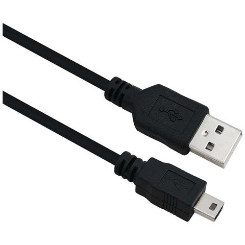 Cavo Di Collegamento, Usb 2.0 A Maschio /b Mini A 5 Pin Maschio, 3,0 M, Nero - Foto 1