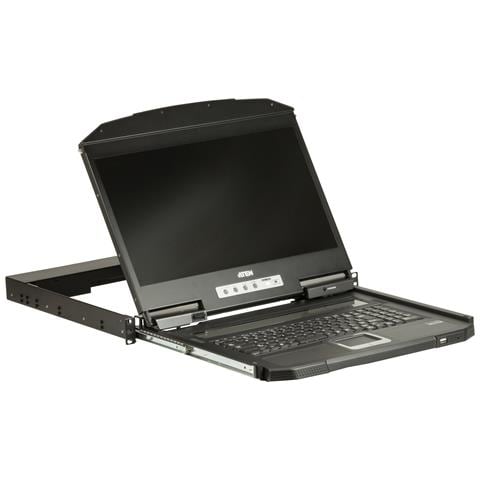CL3100NX switch per keyboard-video-mouse (kvm) Montaggio rack Nero - Foto 2