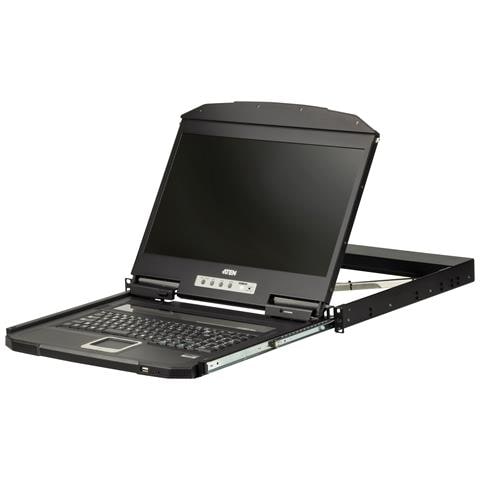 CL3100NX switch per keyboard-video-mouse (kvm) Montaggio rack Nero - Foto 1