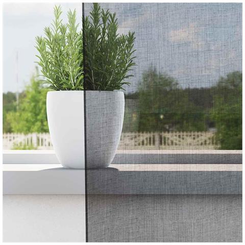 Tende In Voile Con Occhielli 2 Pz Nero 140x245 Cm - Foto 3