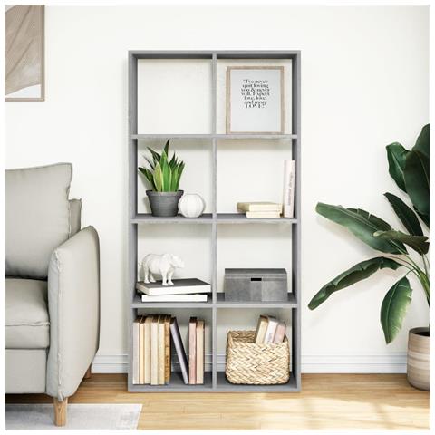 Libreria Divisorio Grigio Sonoma 69,5x29x137,5cm In Truciolato - Foto 3