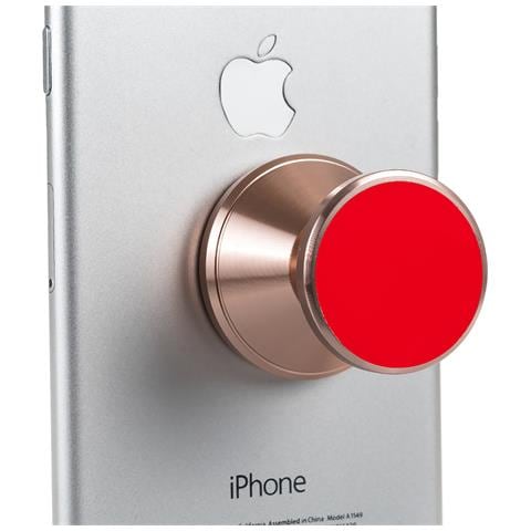 Supporto Da Auto Magnetico Con Rotazione A 360° E Regolazione Inclinazione 3x3x3 Cm. Colore: Oro Rosa - Foto 5