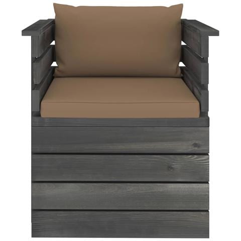 Lusso Casadino -  Poltrona Da Giardino Con Cuscini In Legno Di Pino - Foto 2