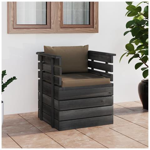 Lusso Casadino -  Poltrona Da Giardino Con Cuscini In Legno Di Pino - Foto 7