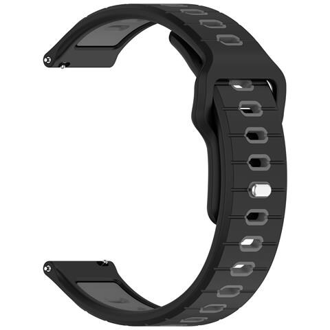 Cinturino In Silicone Per Garmin Vivoactive 6 Black+grey - Foto 1