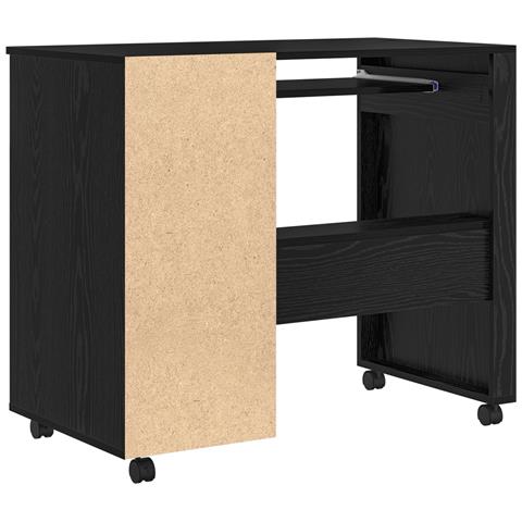 Scrivania in Rovere Nero Rovere Nero Legno ingegnerizzato, Metallo - Foto 7