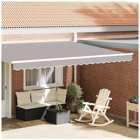 Fascia per tende per telaio da 4,5 m Grigio chiaro 4,3x0,2 m - Foto 2