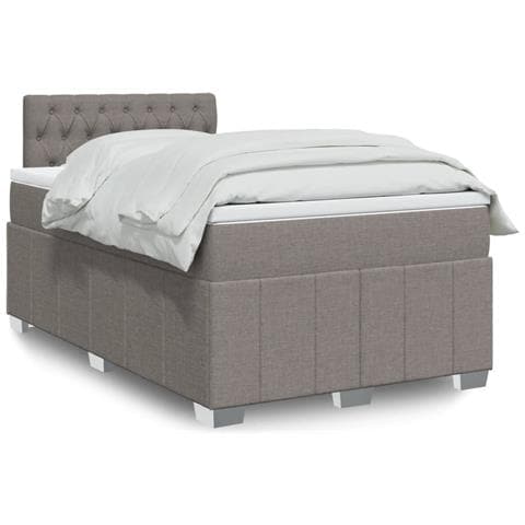 Giroletto a Molle con Materasso Tortora 120x190 cm in Tessuto - Foto 2