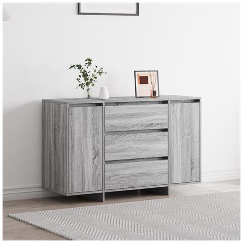 Mobile Grigio Sonoma 120x41x75 cm Legno ingegnerizzato - Foto 2